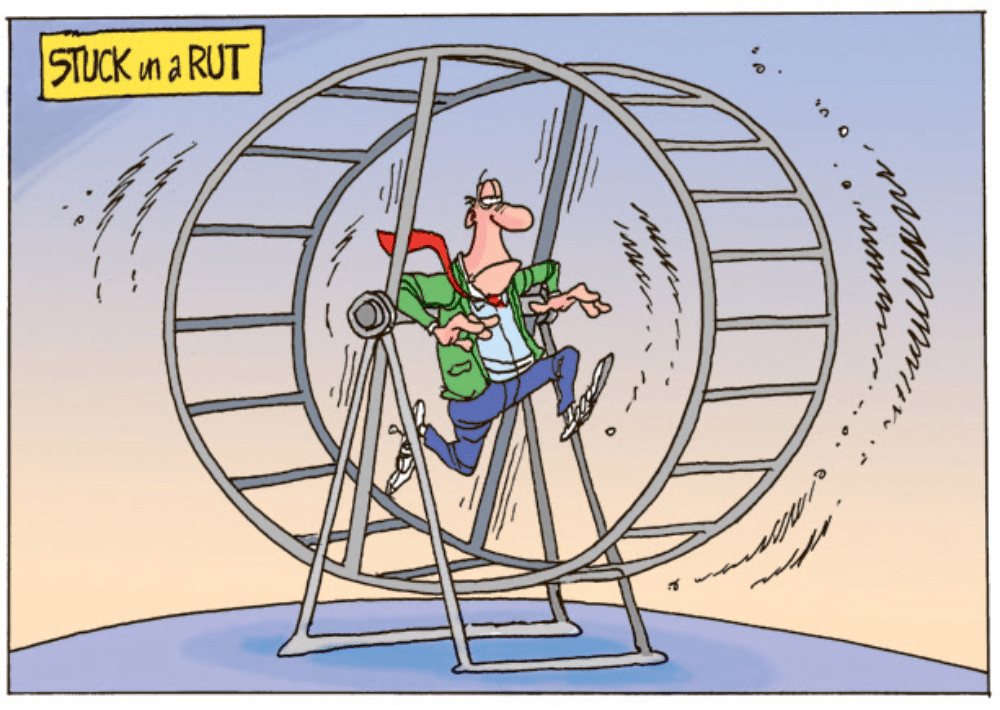 stuck in a rat